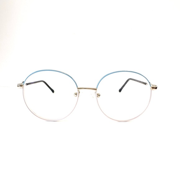Zenni Accessories Zenni Eyeglasses Frames Light Blue Pink Metal